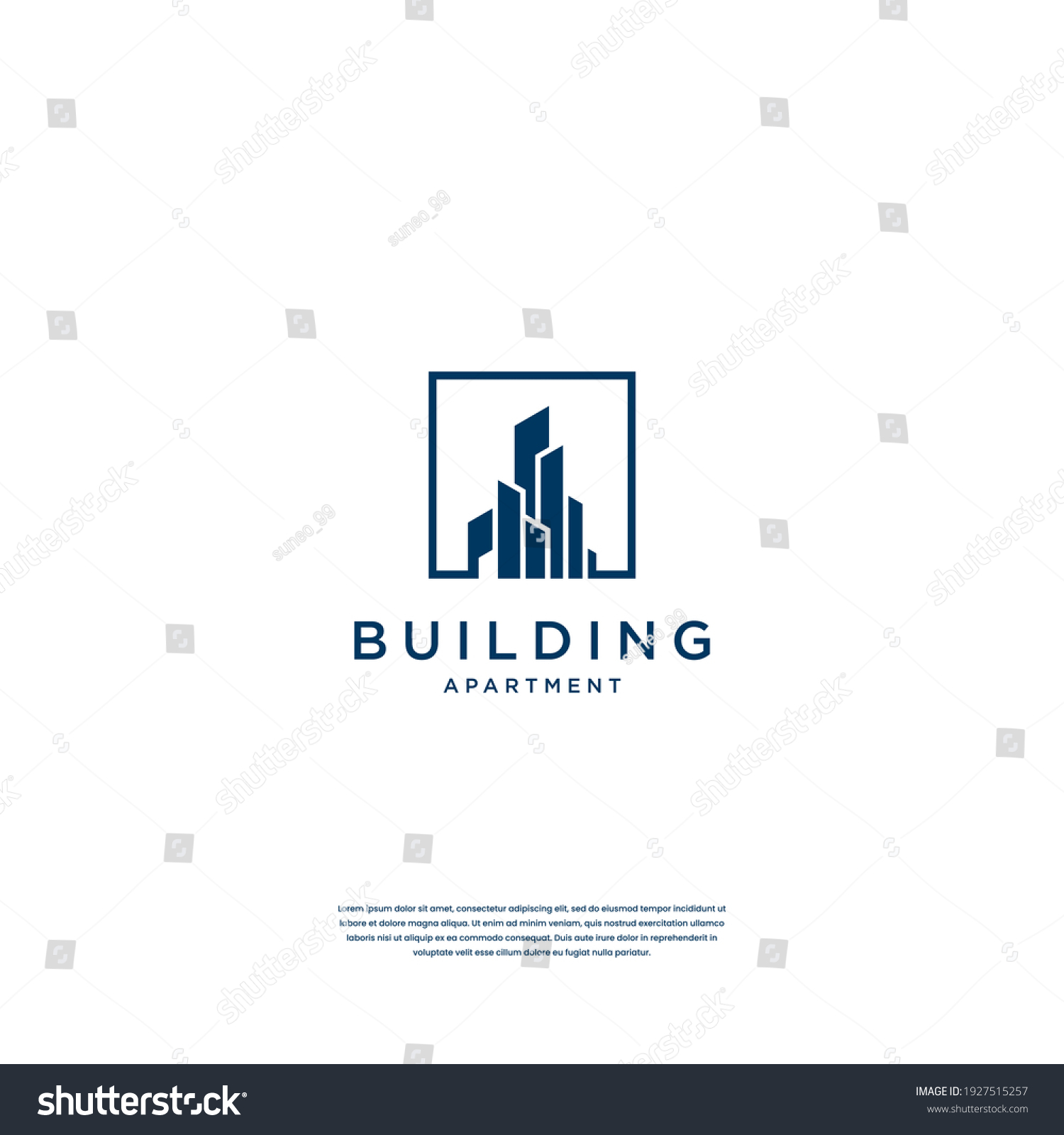 Creative Building Structure Logo Design Real Stock Vector (Royalty Free ...