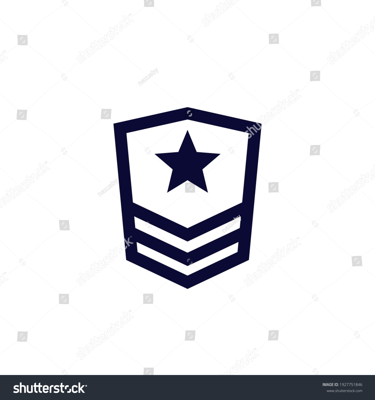 Military Rank Army Vector Logo Stock Vector (Royalty Free) 1927751846 ...