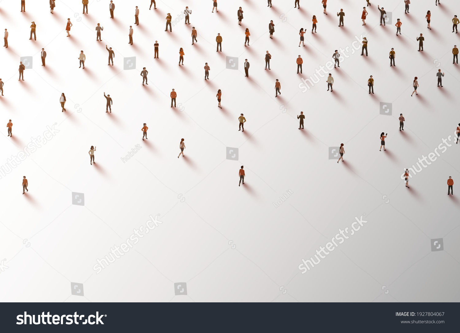 Large Group People On White Background Stock Vector (royalty Free 