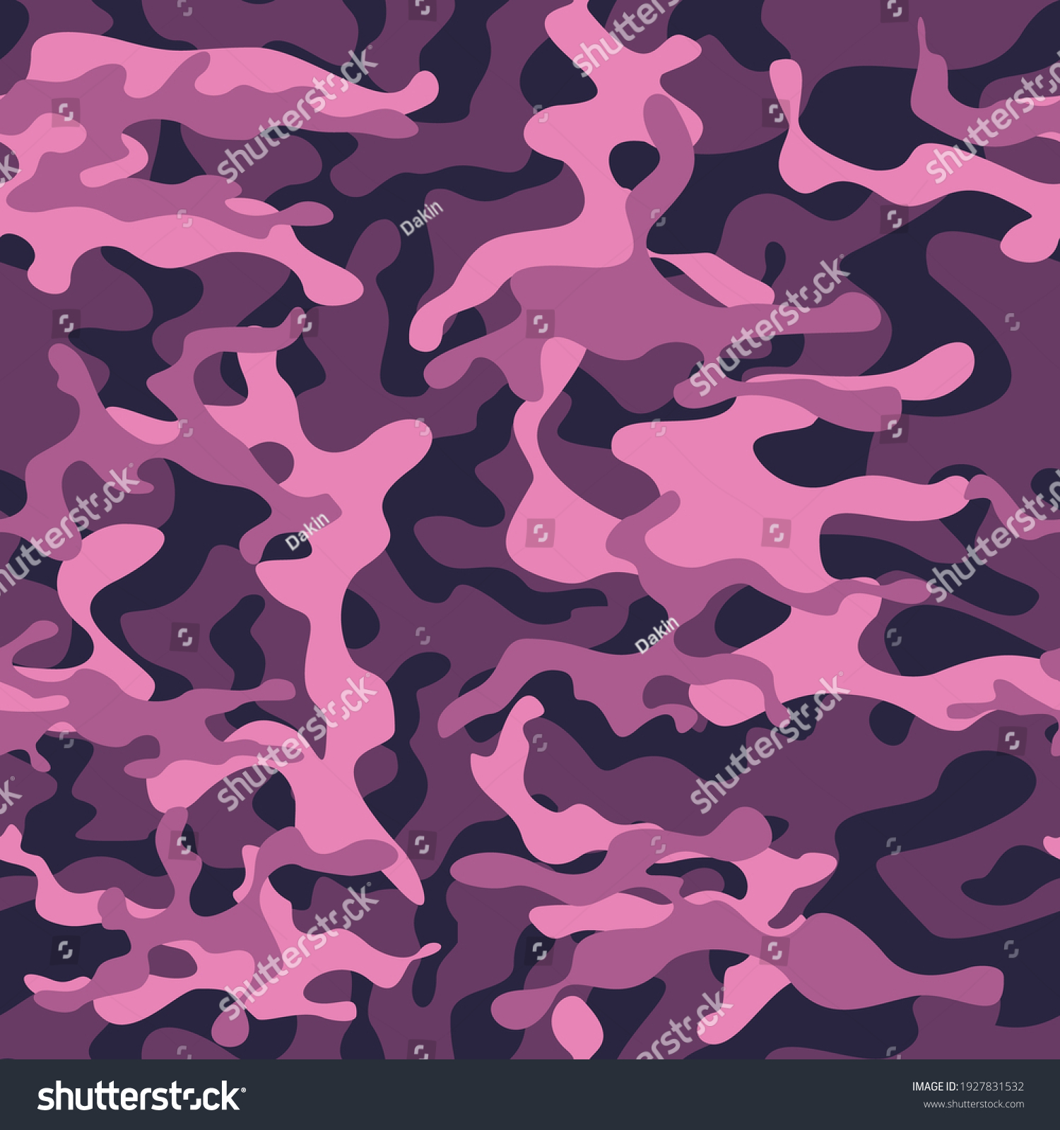 Pink Camouflage Seamless Female Print Vector Stock Vector (Royalty Free ...