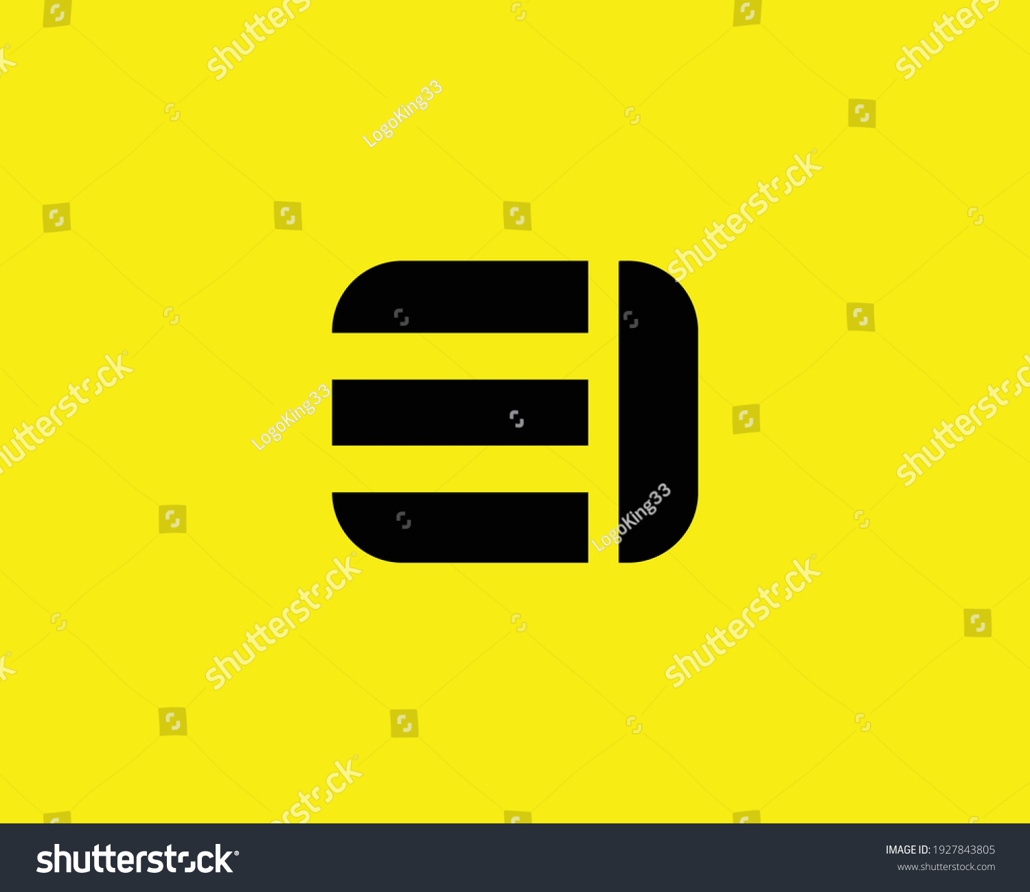 Letter Ei Logo Design Vector Template Stock Vector (Royalty Free ...