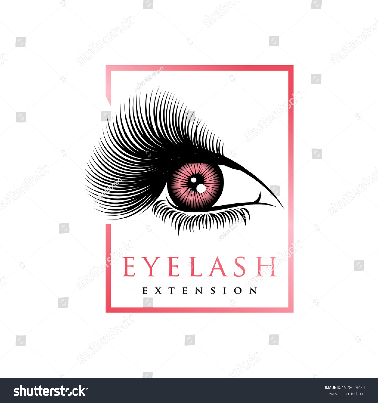 Luxury Beauty Eye Lashes Logo Vector Stock Vector (Royalty Free ...