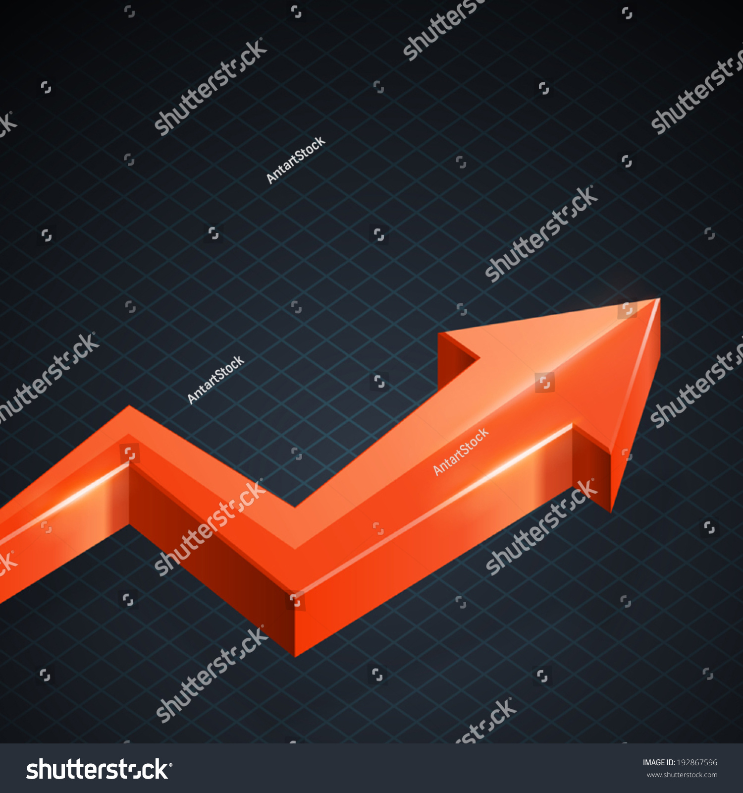 Red Arrow Vector Illustration Stock Vector (Royalty Free) 192867596 ...