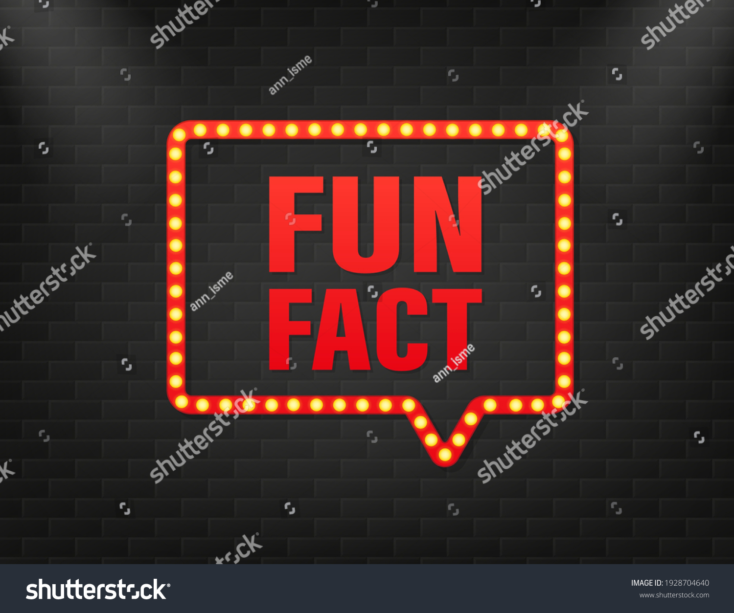 Fun Fact Light Banner Design Vector Stock Vector (royalty Free 