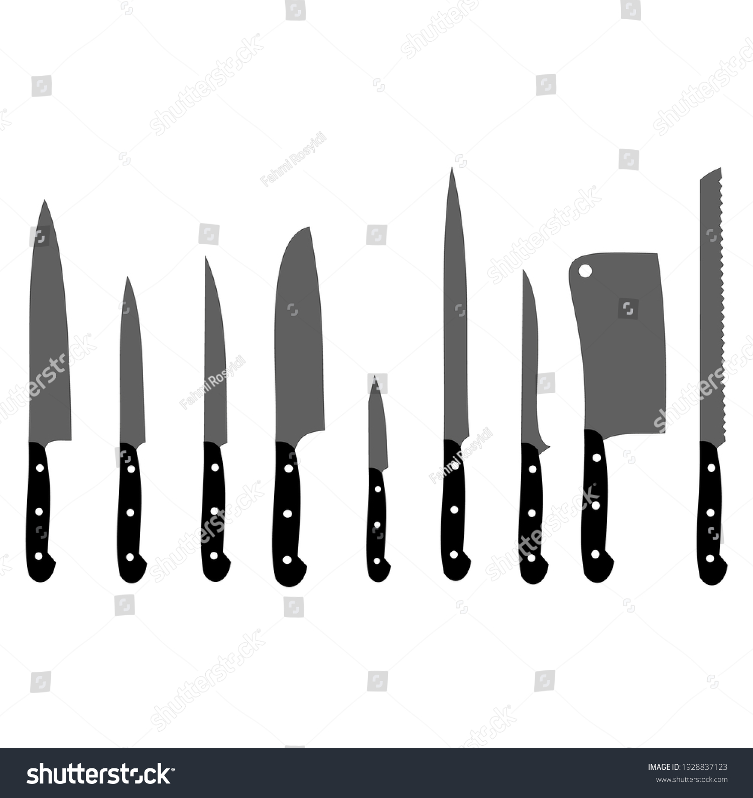 Simple Cool Knife Vector Design Stock Vector (Royalty Free) 1928837123 ...