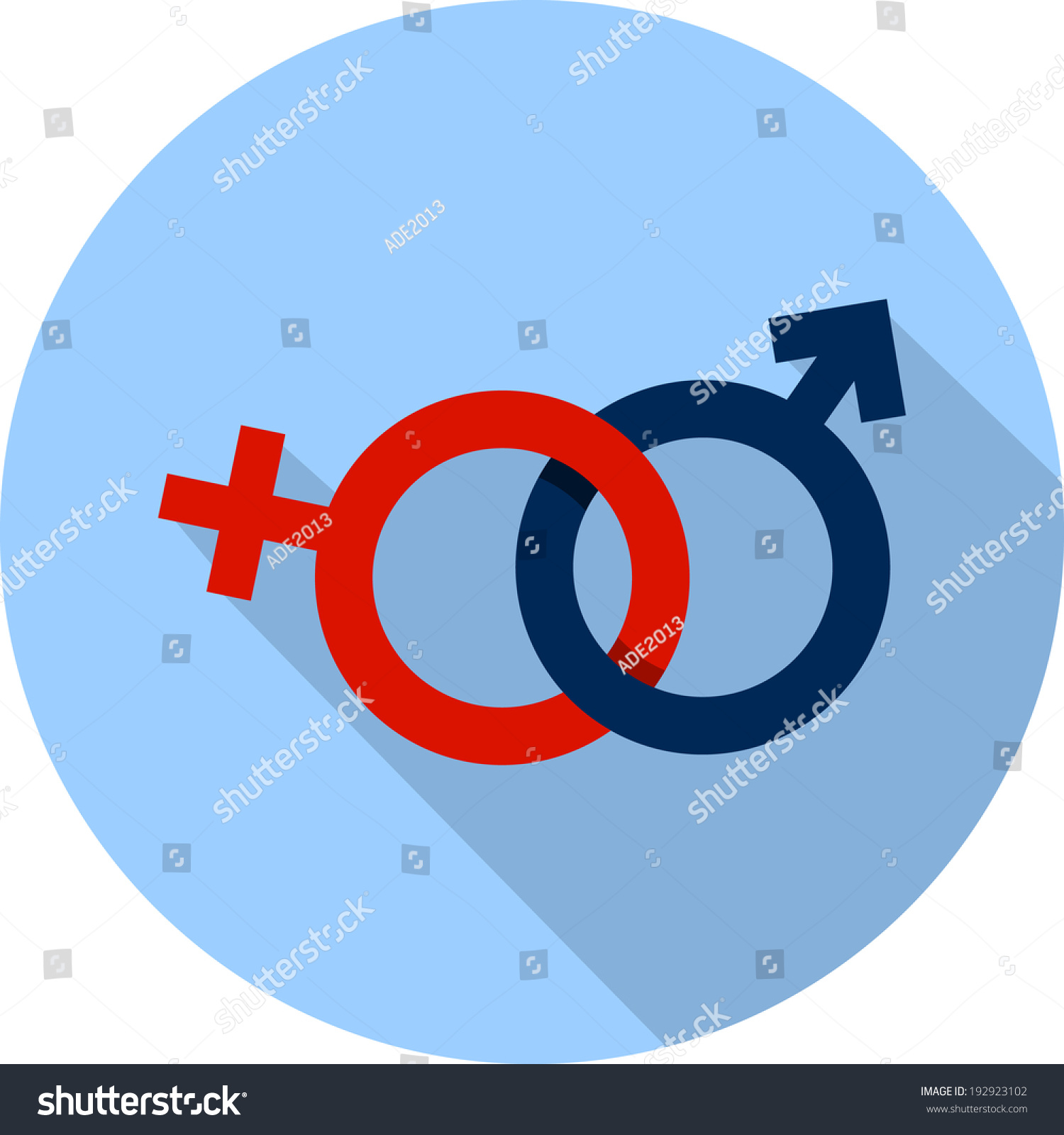 Vector Male Female Symbol Stock Vector Royalty Free 192923102 Shutterstock