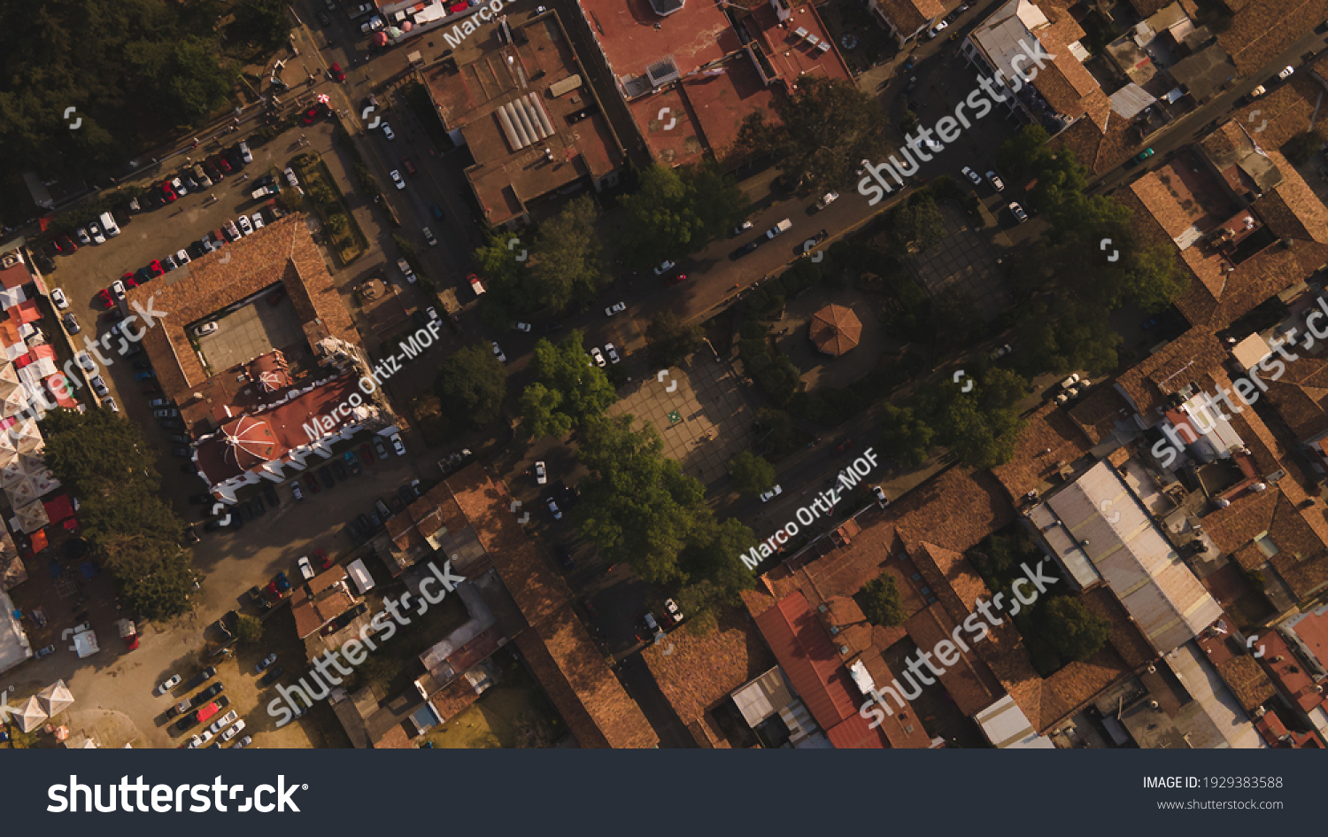 Aerial Photography Villa Del State Mexico Stock Photo