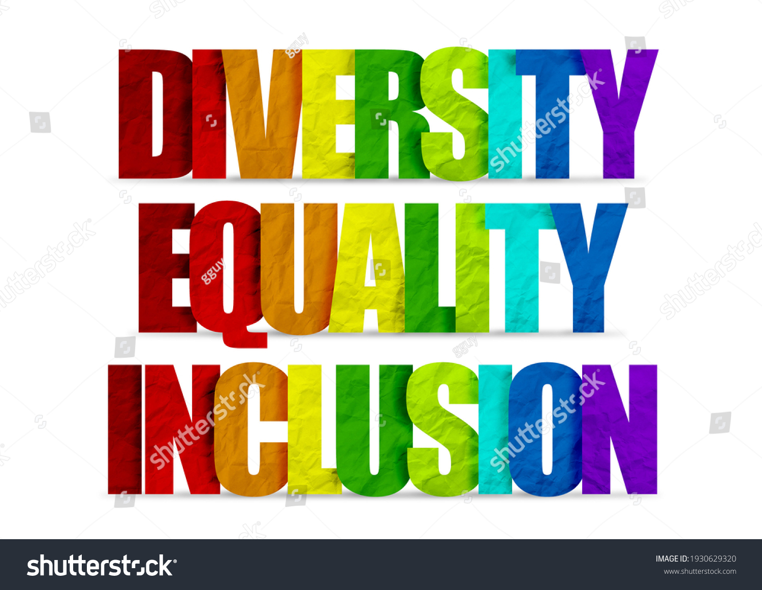 Diversity Equality Inclusion Message Illustration Stock Illustration ...