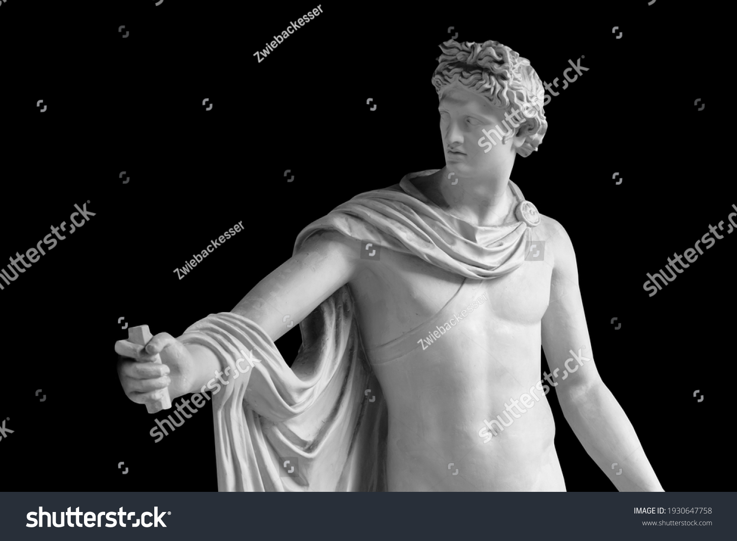 Copy Very Ancient Statue David Isolated Stock Photo 1930647758 ...