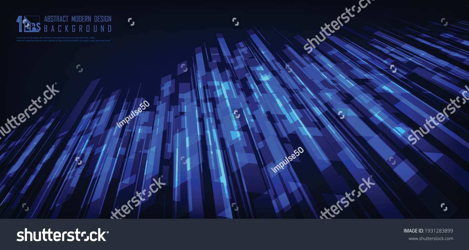 Abstract Blue Tech Design Lines Pattern Stock Vector (Royalty Free ...