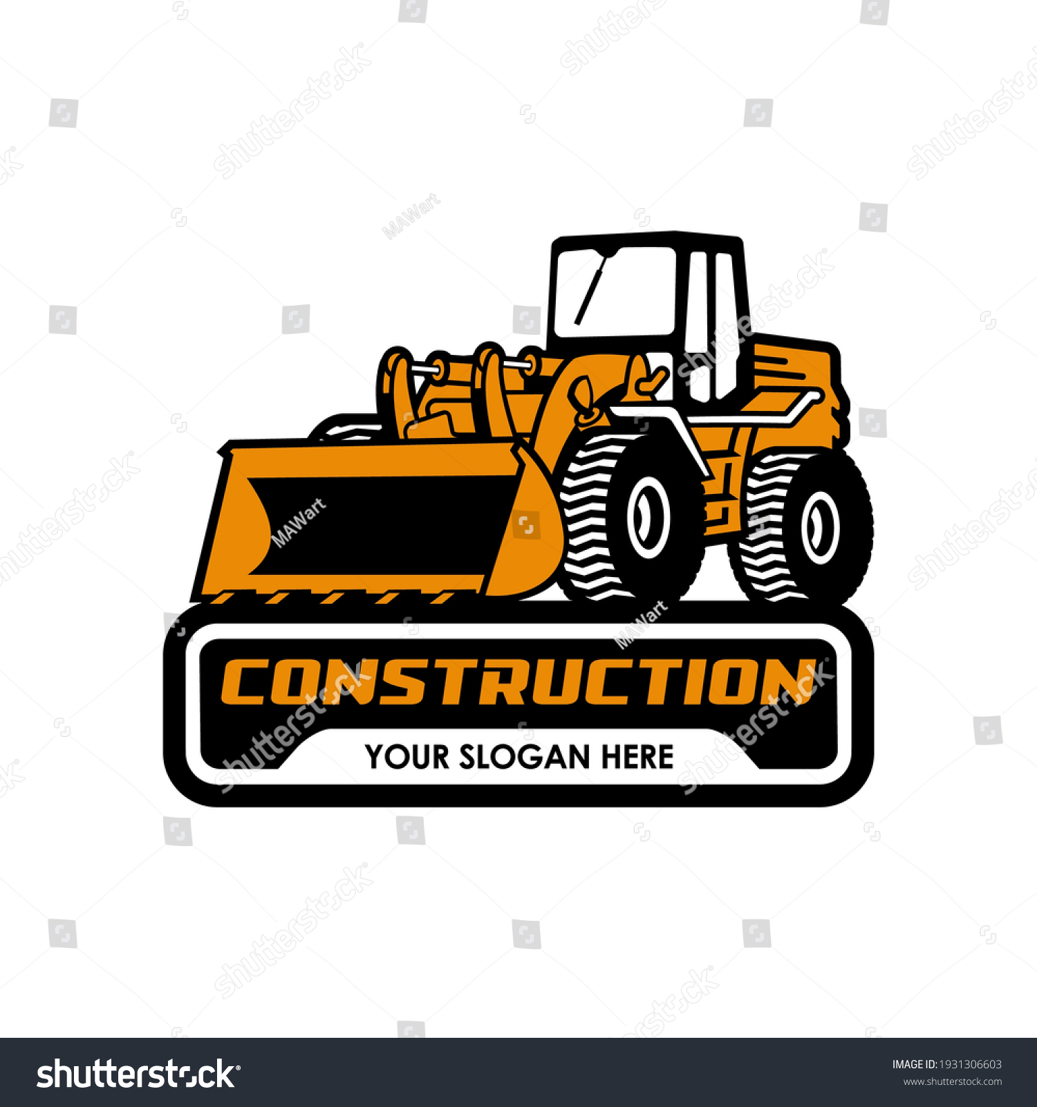 Bulldozer Vector Logo Icon Symbol Stock Vector (Royalty Free ...