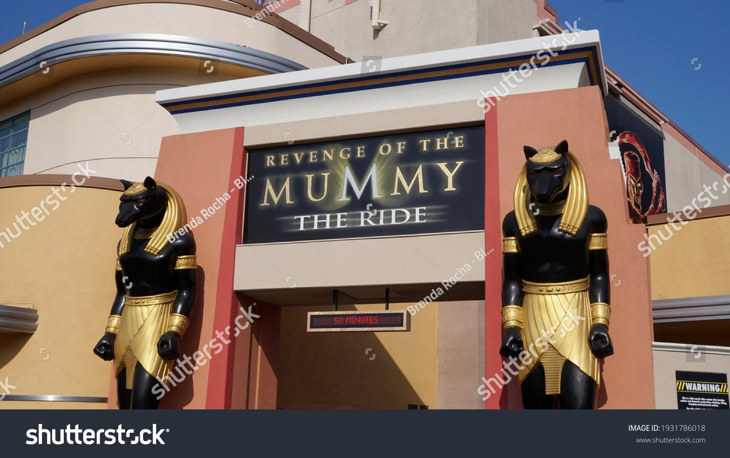 revenge of the mummy the ride logo