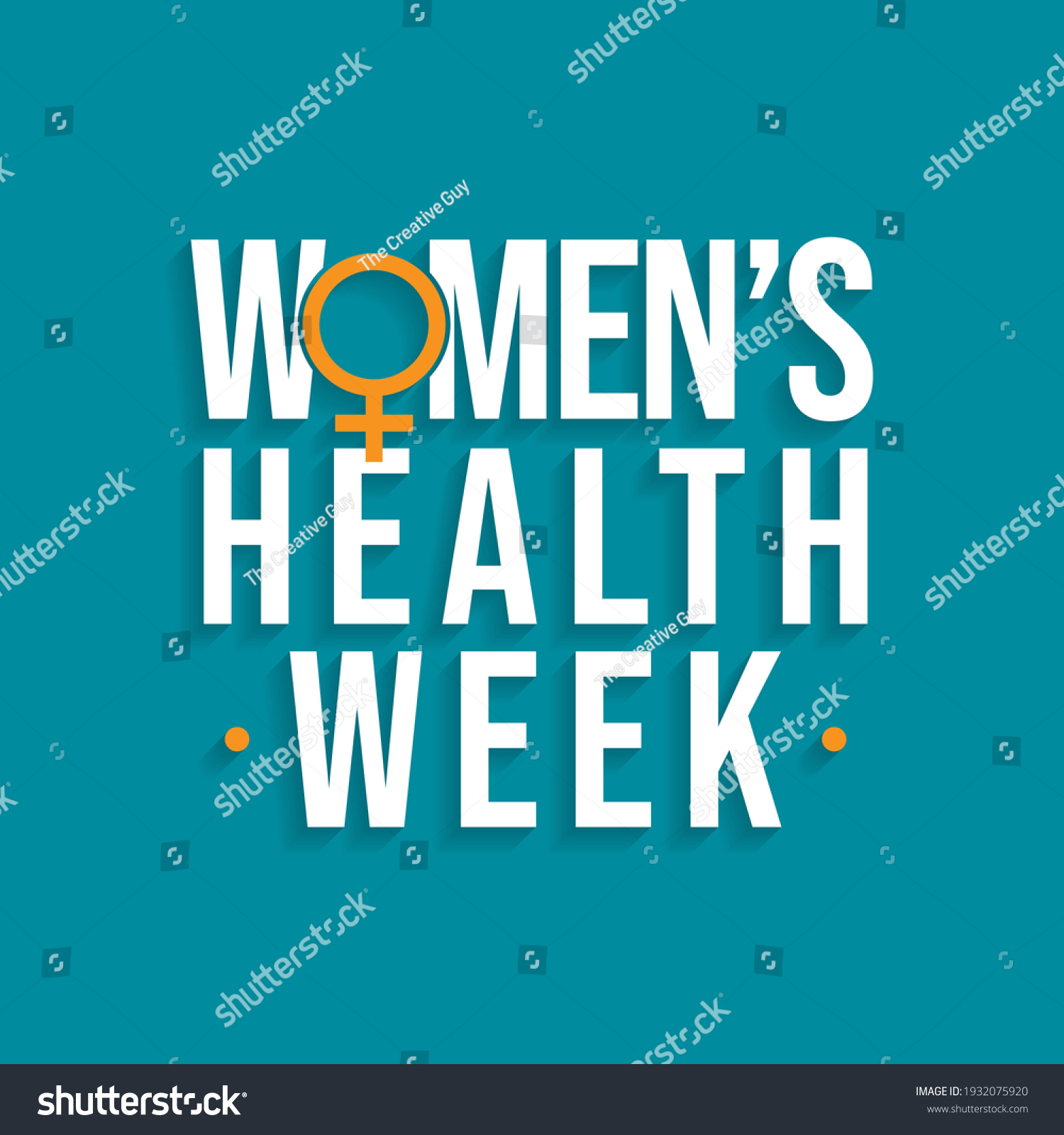 National Womens Health Week Starts Each Stock Vector (Royalty Free