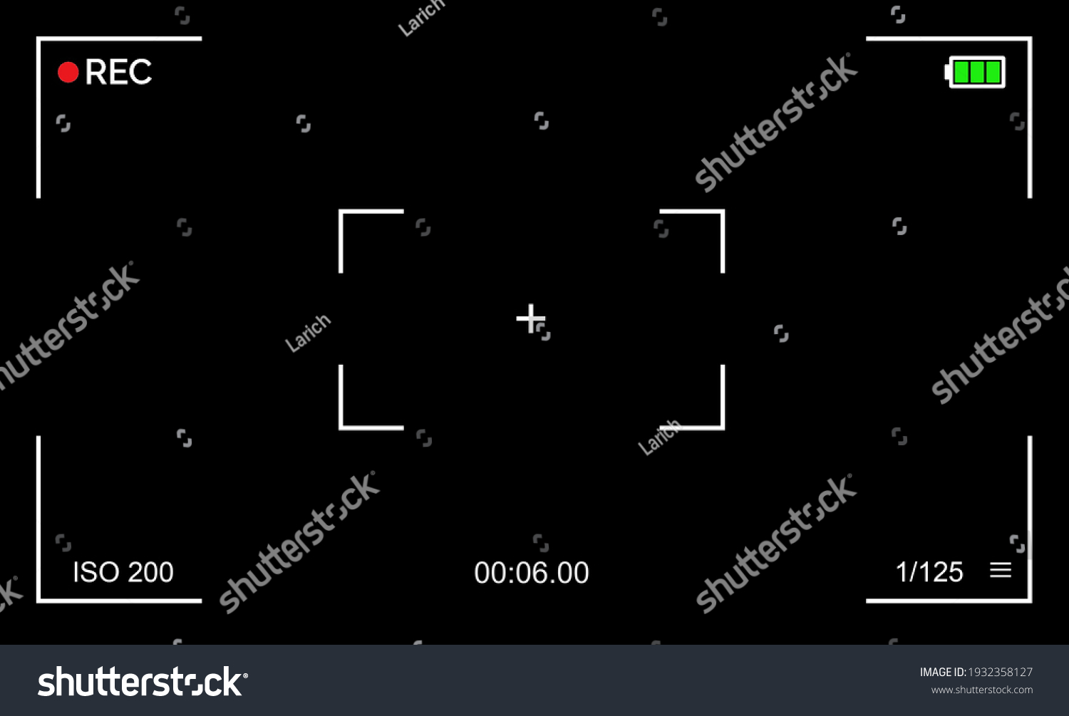 Camera Viewfinder Camera Recording Screen Alpha Stock Illustration ...