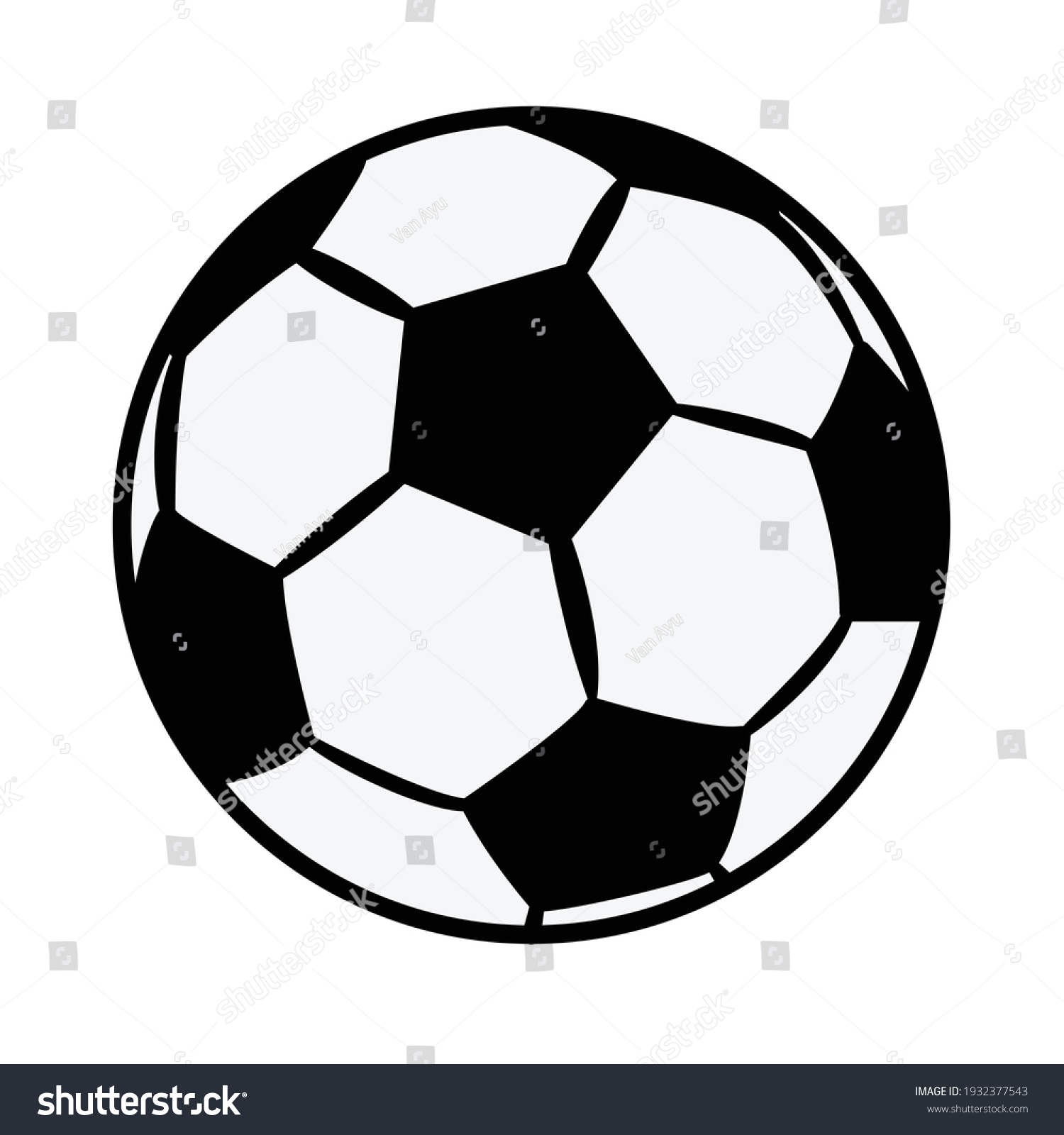 Soccer Ball Icon Vector Illustration Stock Vector (royalty Free 