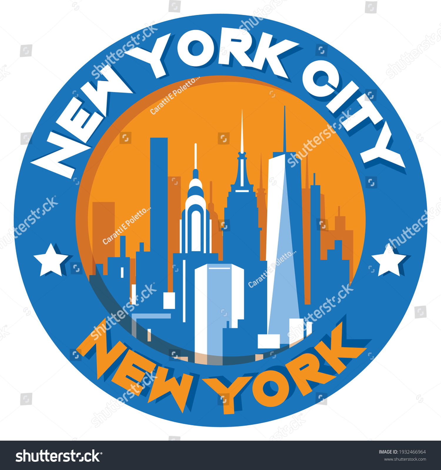 New York City Symbol Vector Illustration Stock Vector (Royalty Free ...