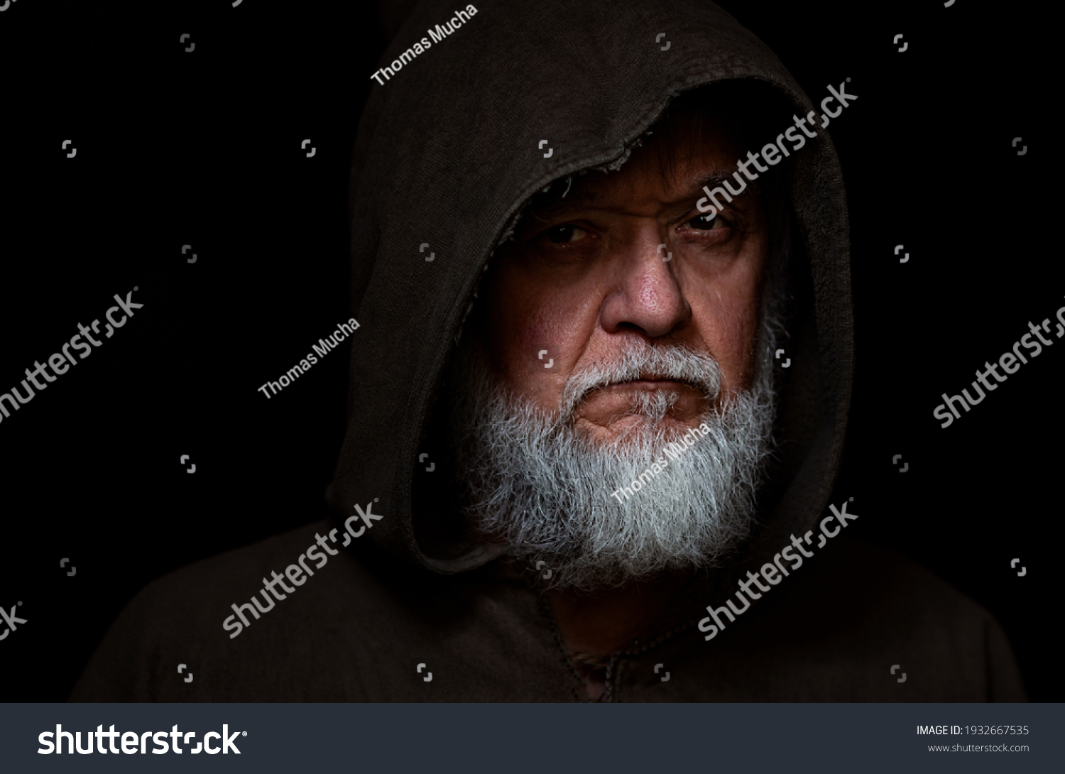 Medieval Character Face Monk Beggar Stock Photo 1932667535 | Shutterstock