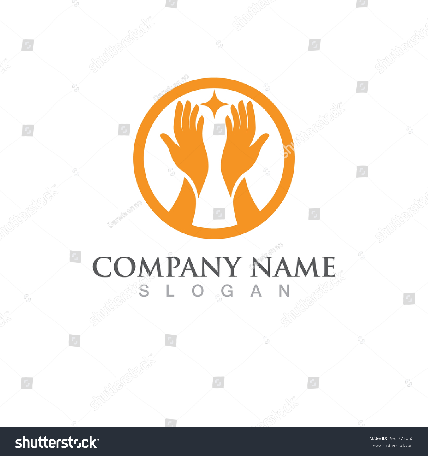 Hand Magic Logo Symbol Vector Stock Vector (Royalty Free) 1932777050 ...