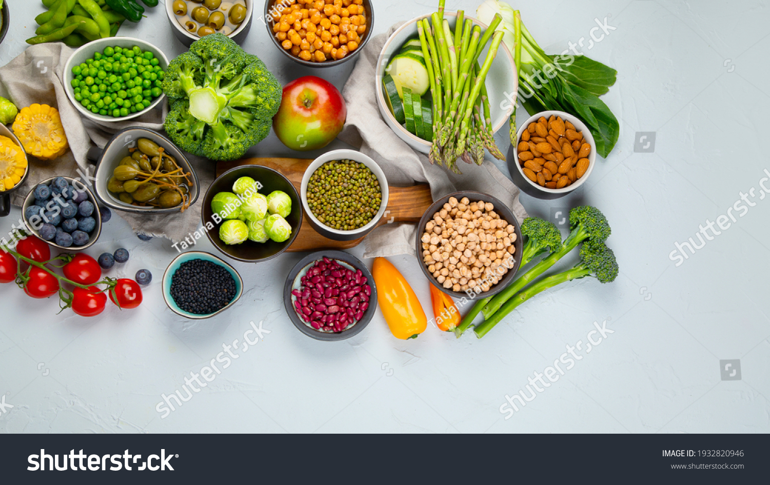 Healthy Plant Based Food Best Protein Stock Photo 1932820946 | Shutterstock