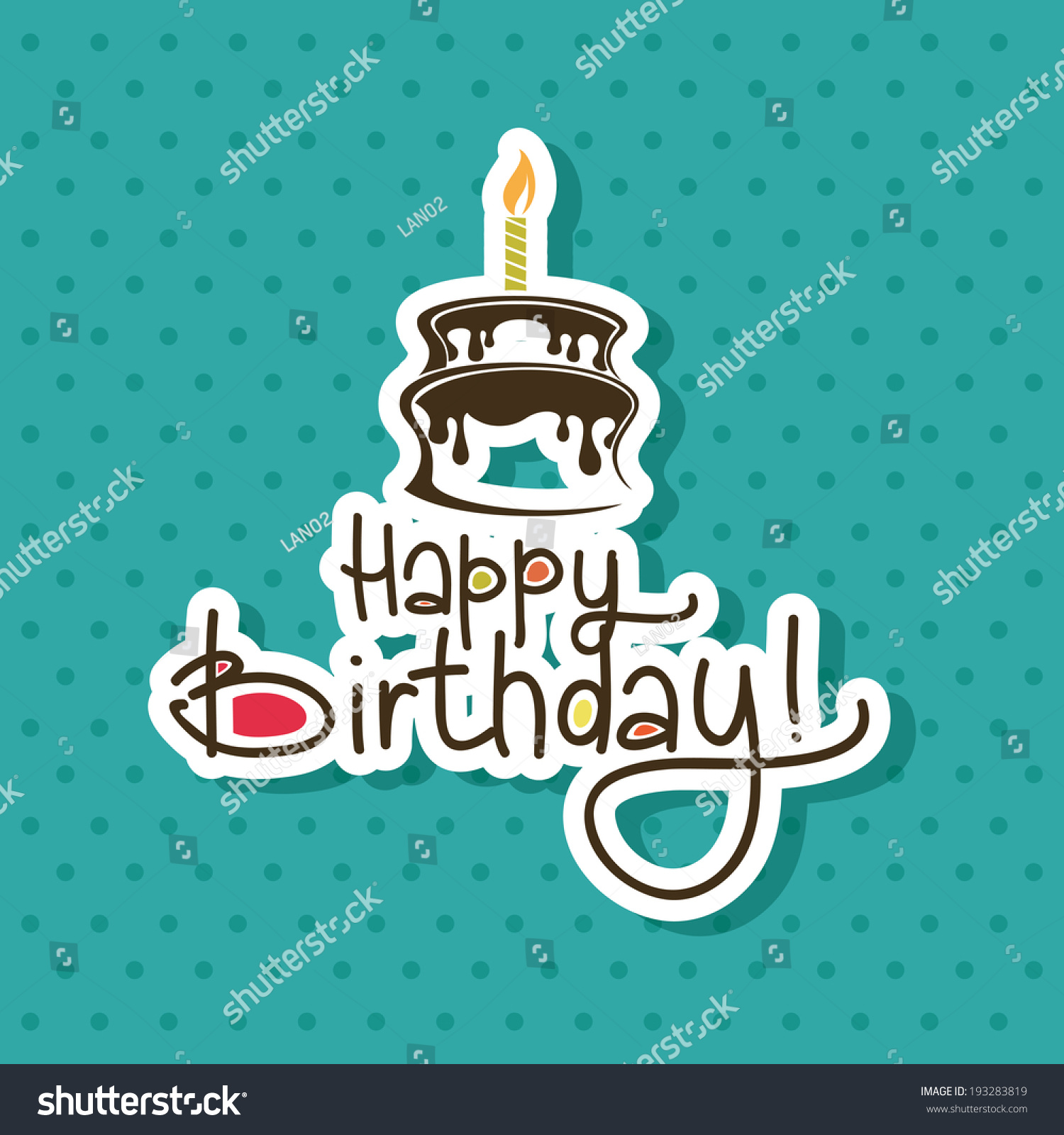 Abstract Happy Birthday Background Special Objects Stock Vector ...