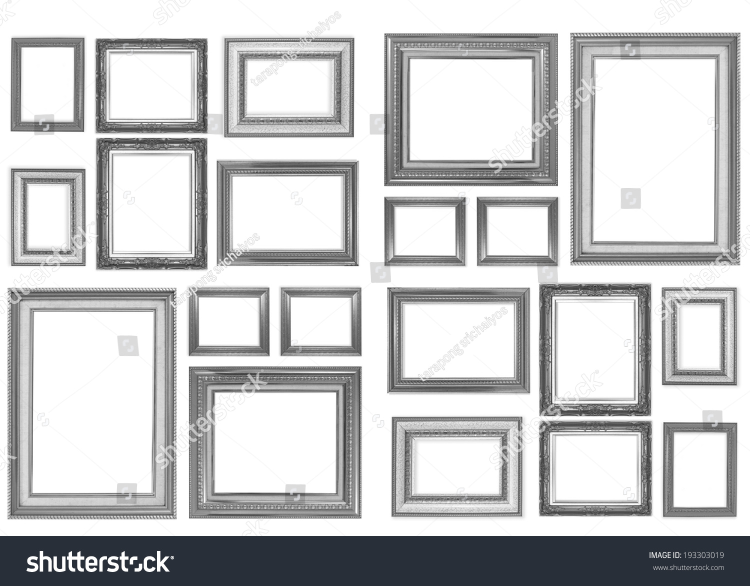 Frame On White Background Stock Photo 193303019 | Shutterstock