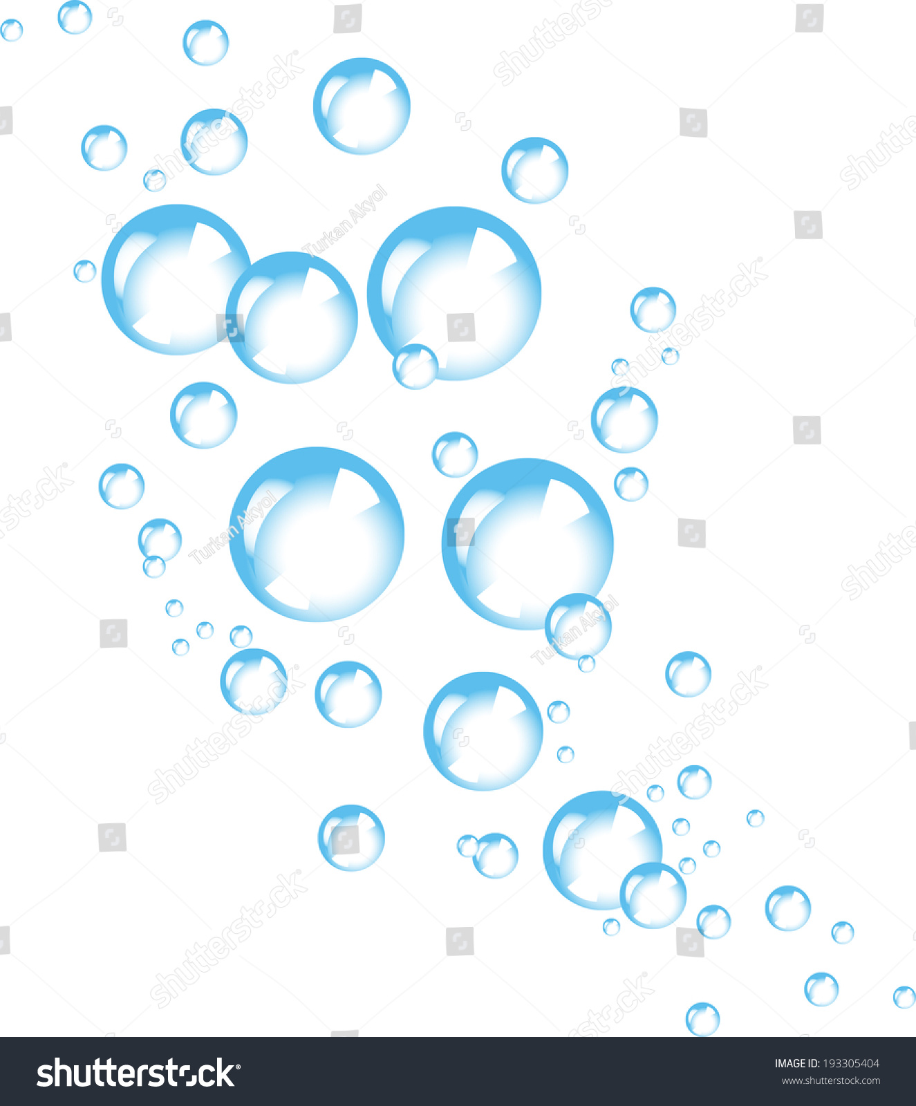 Пузырьки на белом фоне