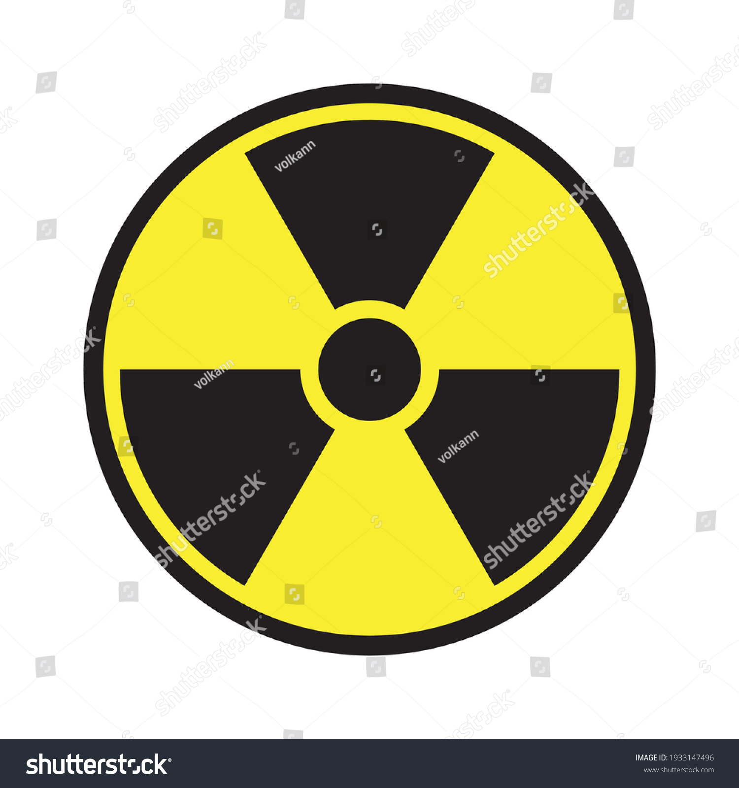 Radioactive Icon Medical Symbol Vector Stock Vector (Royalty Free ...