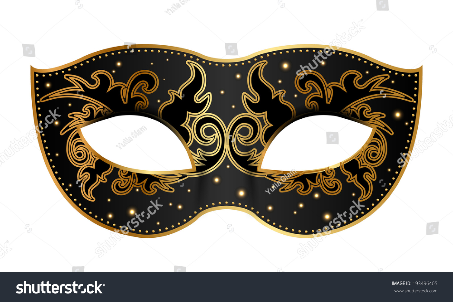 1,589 Black Gold Masquerade Mask Stock Vectors, Images & Vector Art