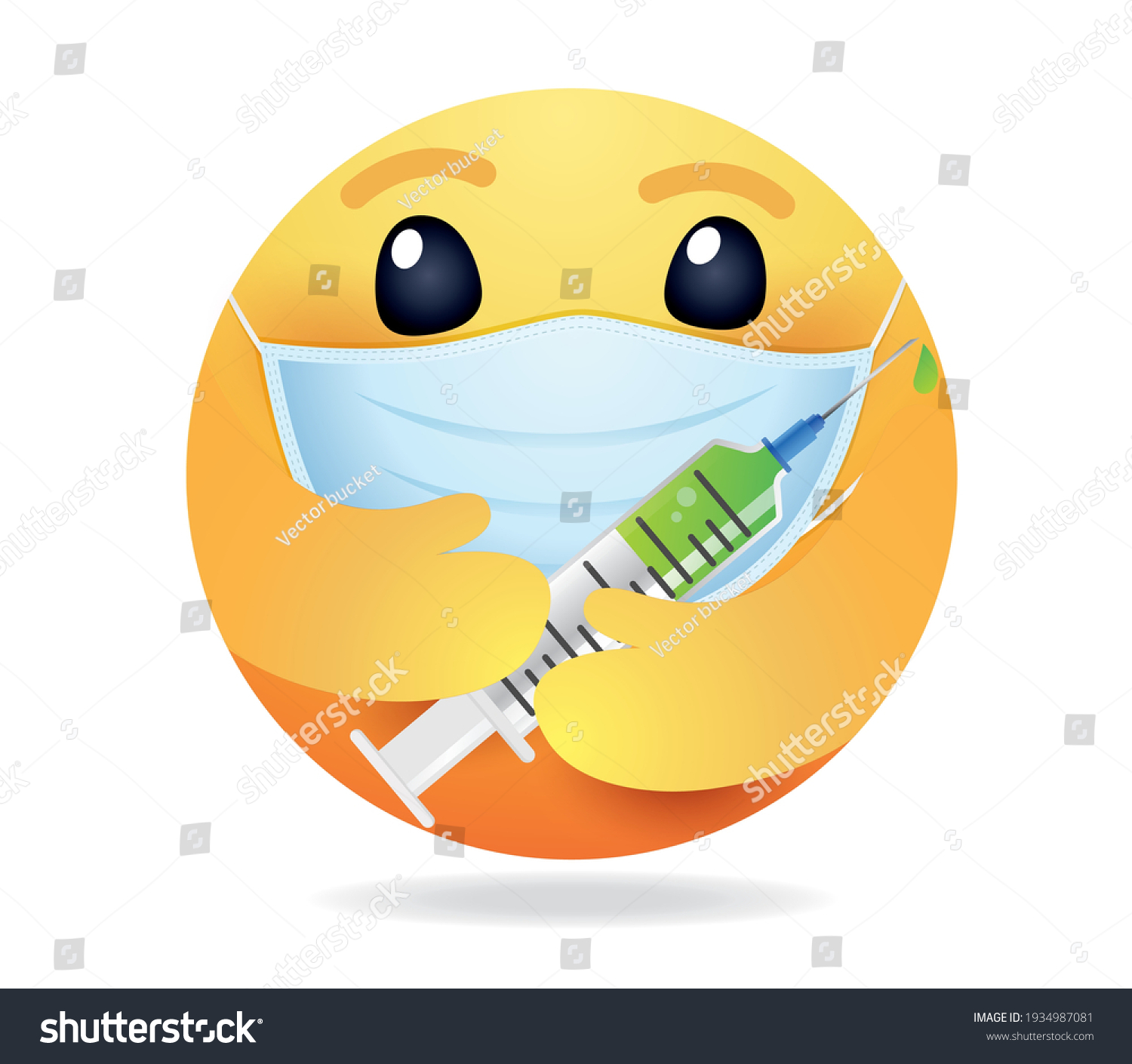 High Quality Emoticon On White Background Stock Vector (Royalty Free ...