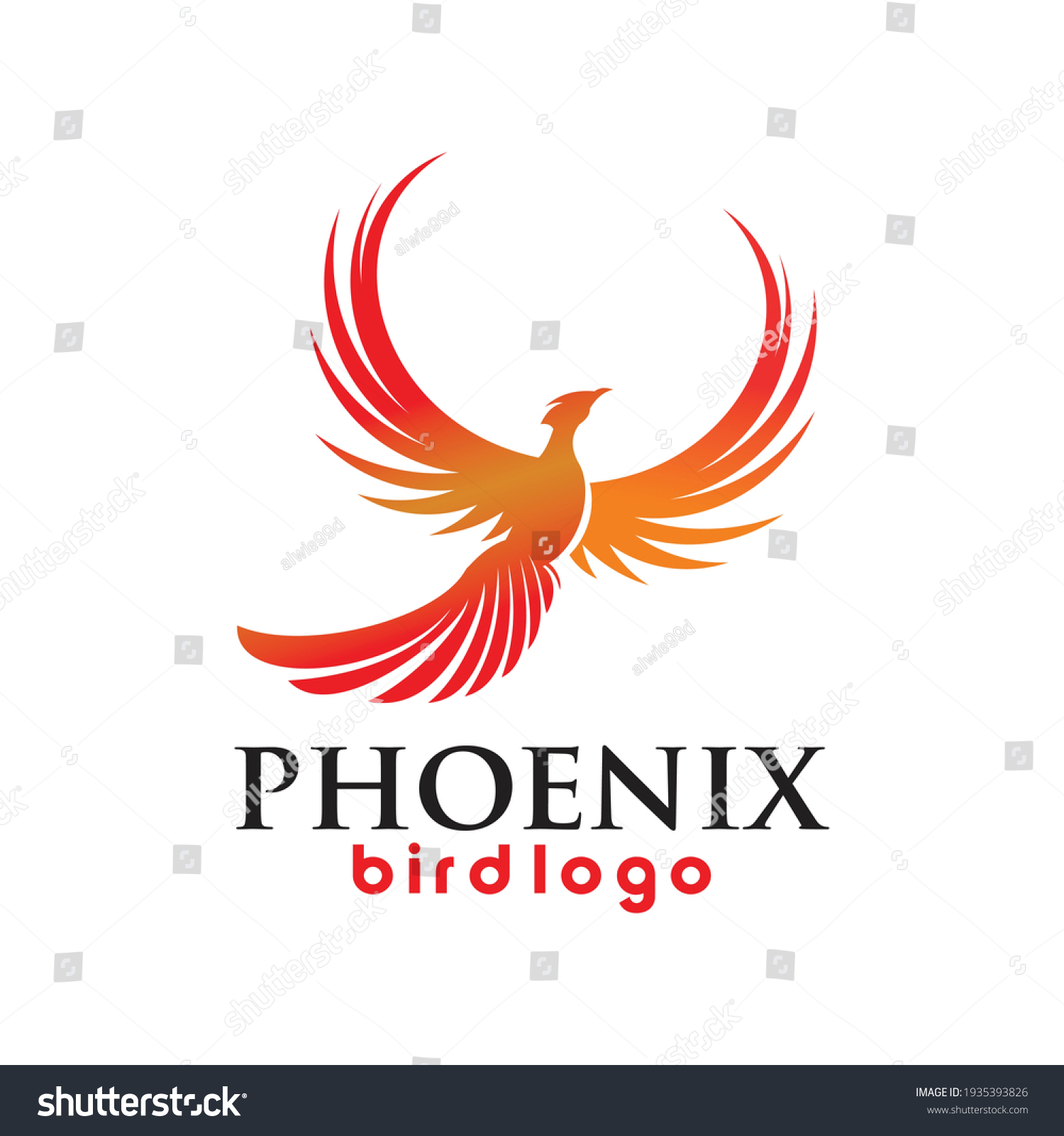 Phoenix Bird Logo Exclusive Design Inspiration Stock Vector (Royalty ...