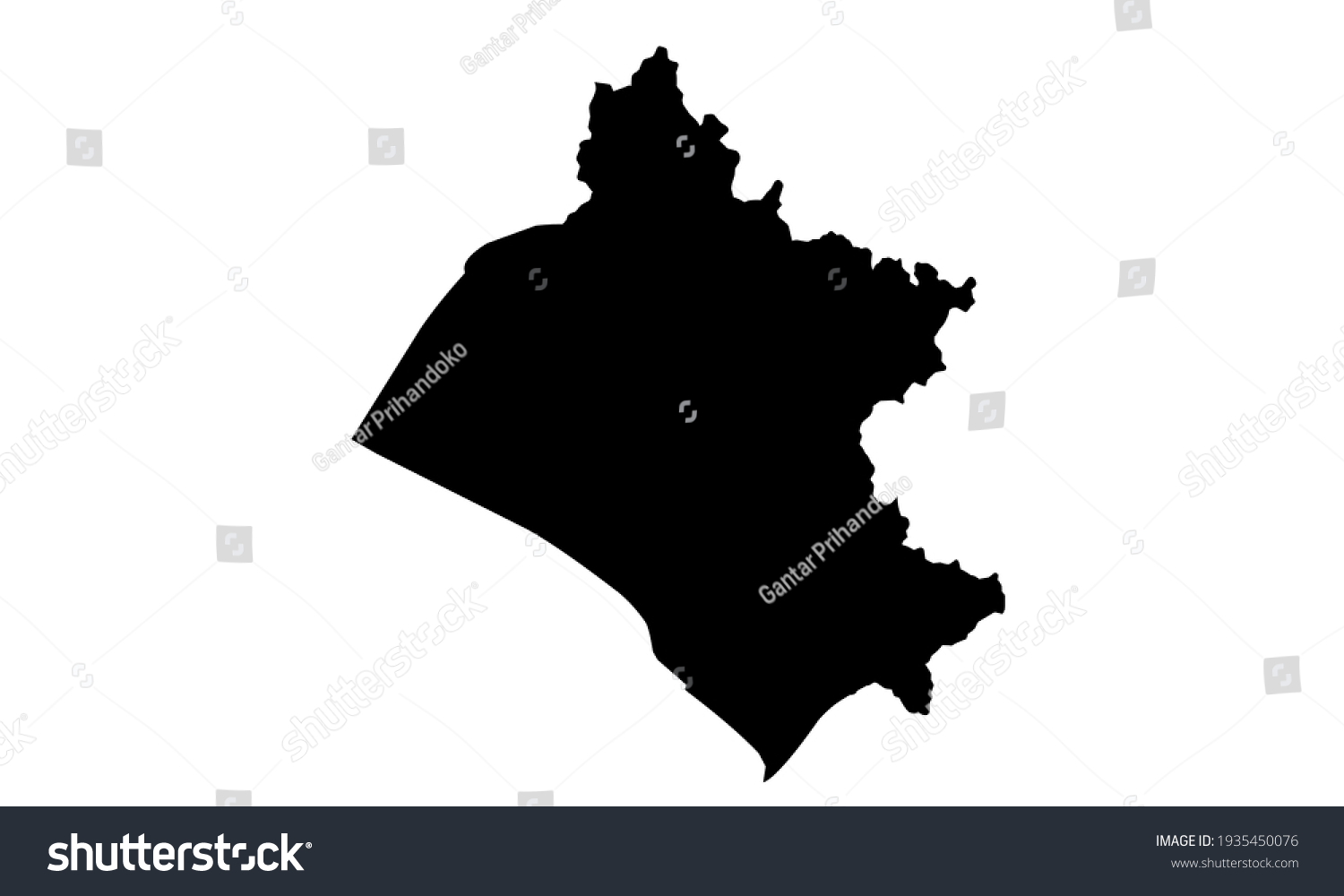 Black Silhouette Chiclayo City Map Western Stock Vector (Royalty Free ...