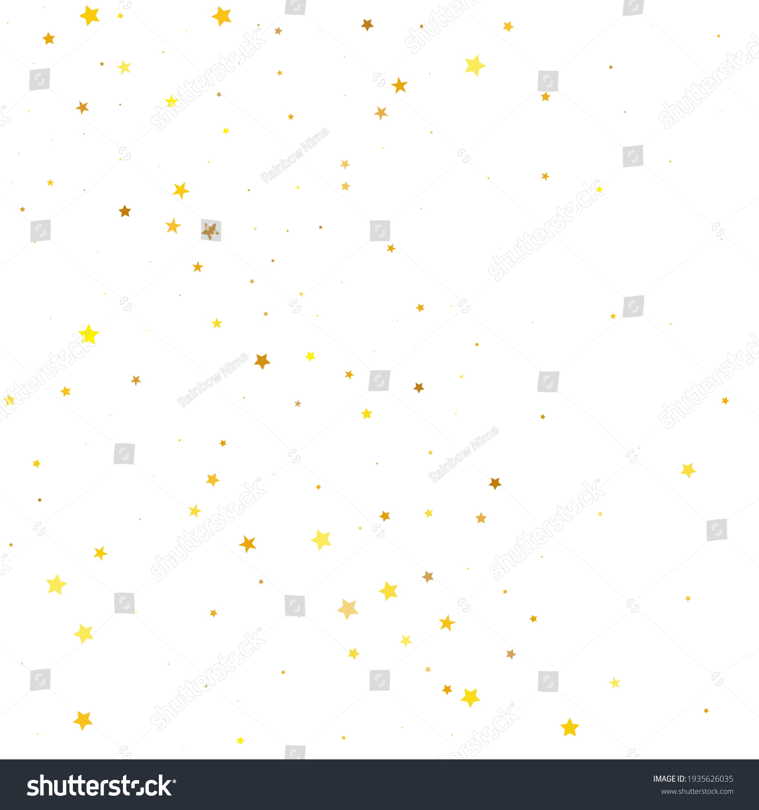 Yellow Stars Wallpaper Golden Texture Design Stock Vector (Royalty Free ...