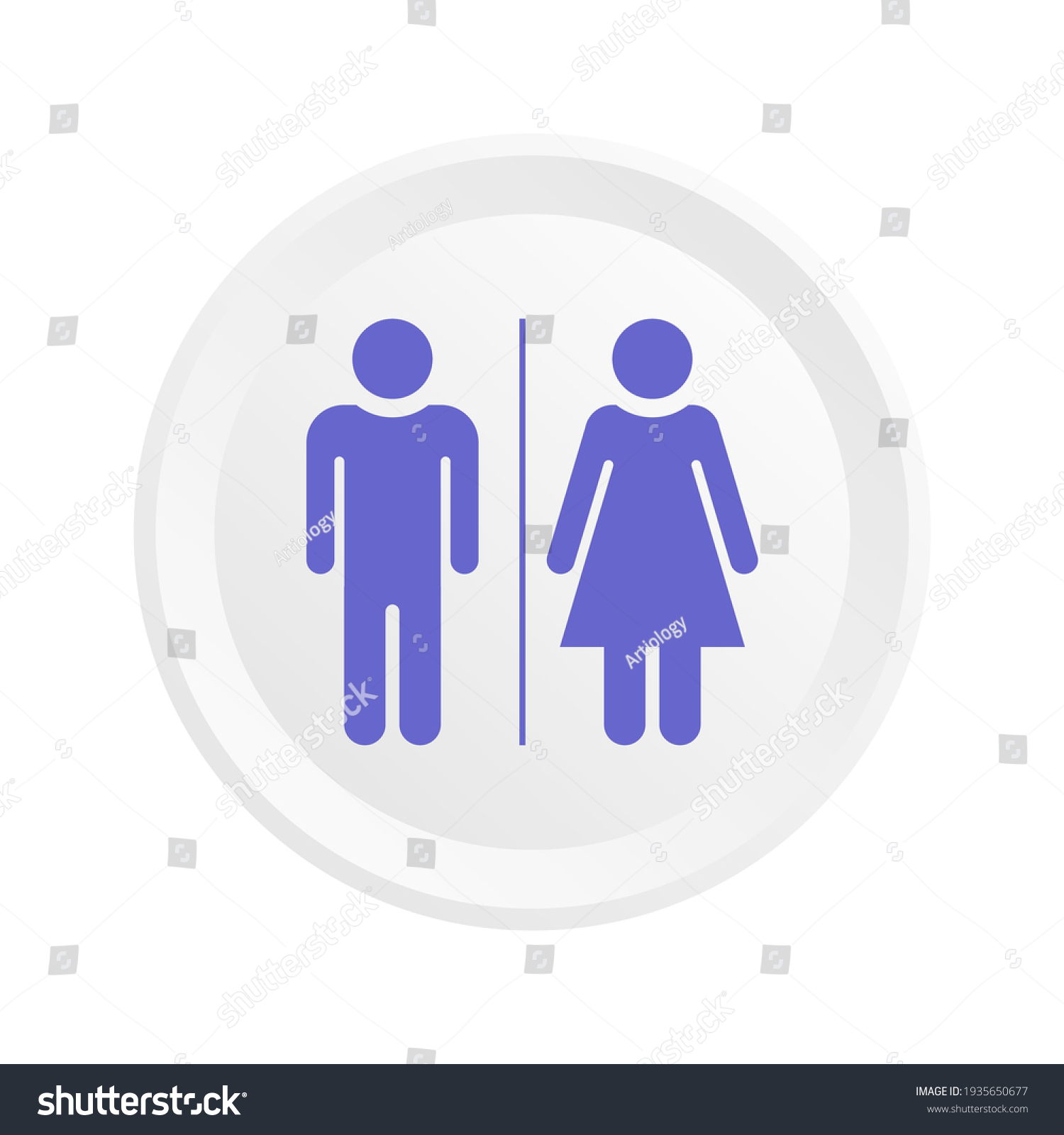 Gender Symbols Toilets Special Places Stock Vector Royalty Free 1935650677 Shutterstock 9502