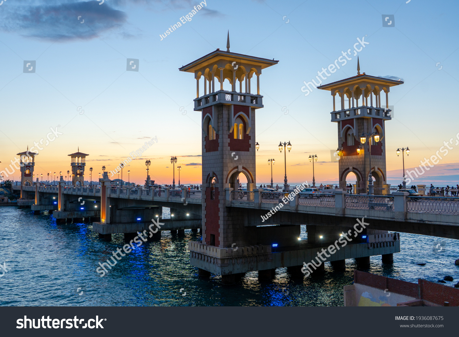 Stanley Bridge Landmark Alexandria Egypt Stock Photo 1936087675 ...