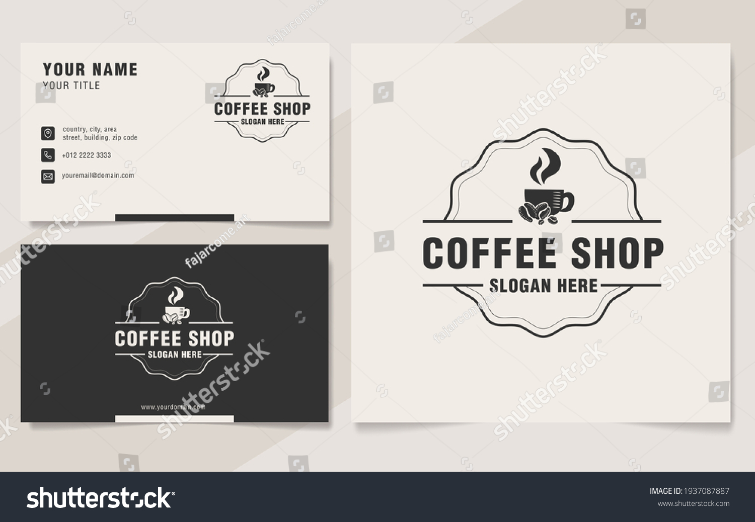 29,642 Coffee shop business card Images, Stock Photos & Vectors ...