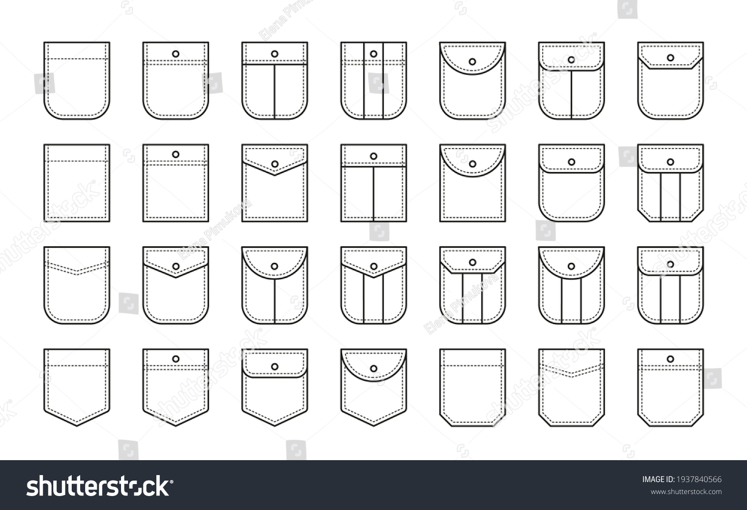 5,905 Shirt pocket outline Stock Vectors, Images & Vector Art ...