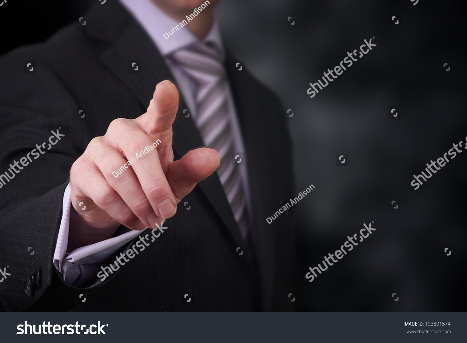 Business Man Pointing His Finger You Stock Photo 193801574 | Shutterstock