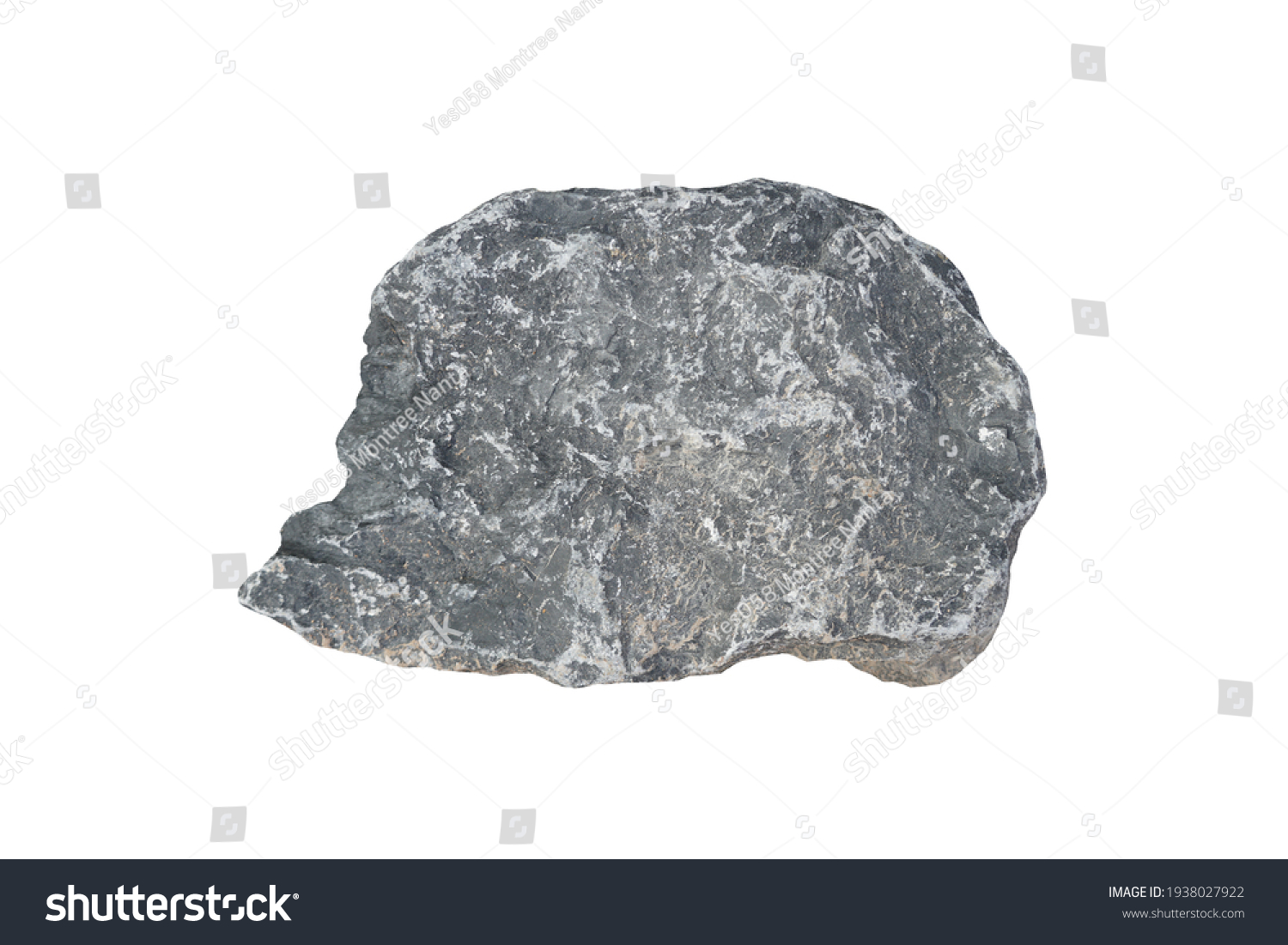 Raw Specimen Limestone Sedimentary Rock Isolated Stock Photo 1938027922 ...