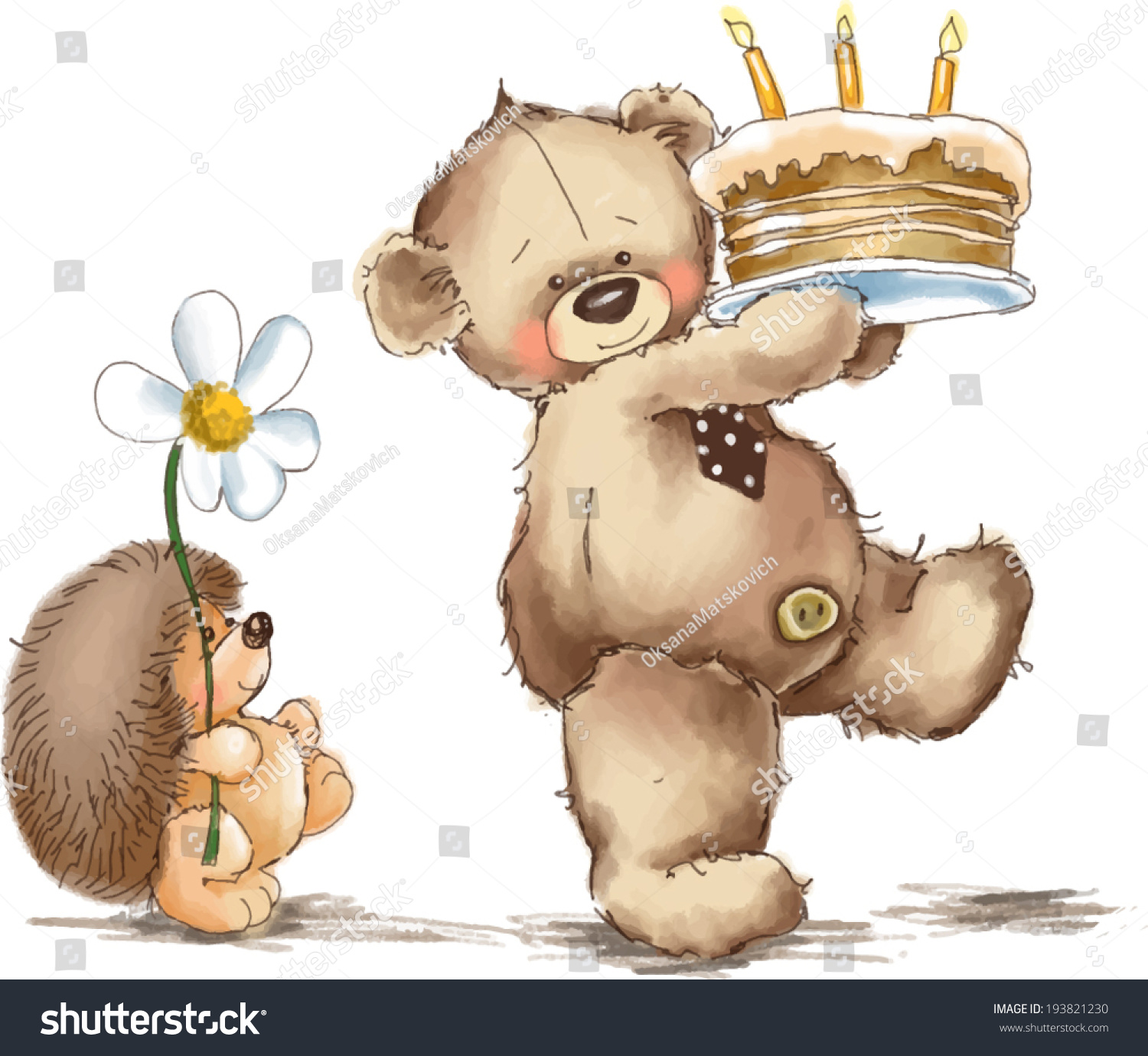 Поздравления с днём рождения с медведем