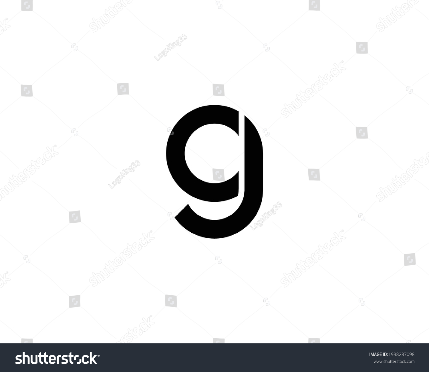 Letter G Gj Jg Cj Jc Stock Vector (Royalty Free) 1938287098 | Shutterstock