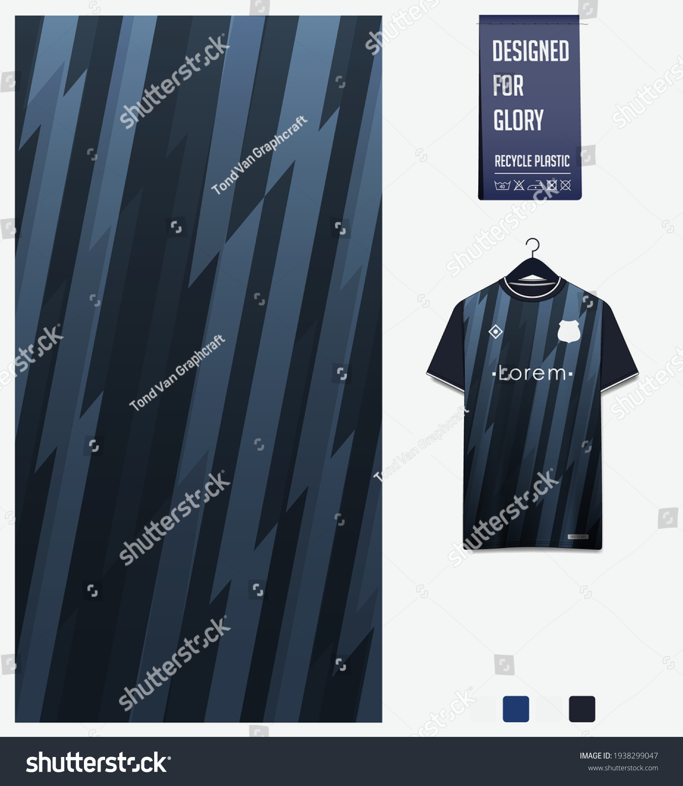 Soccer Jersey Pattern Design Thunder Pattern Stock Vector (Royalty Free ...