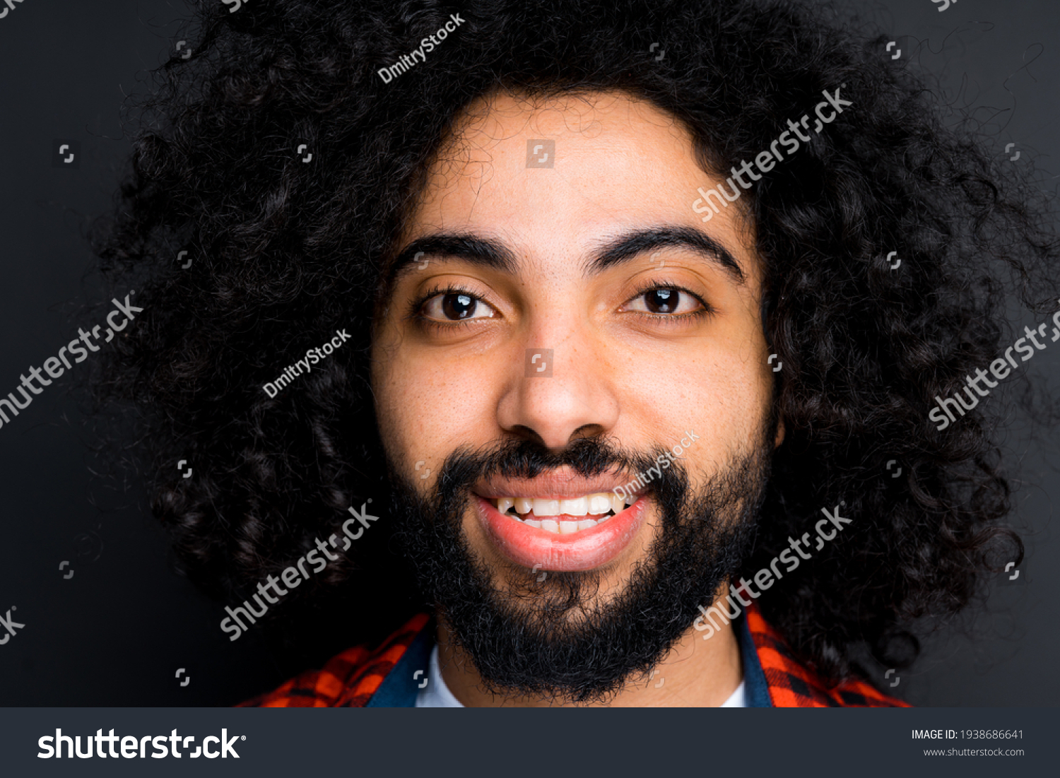 Portrait Handsome Smiling Indian Man Black Stock Photo 1938686641 ...