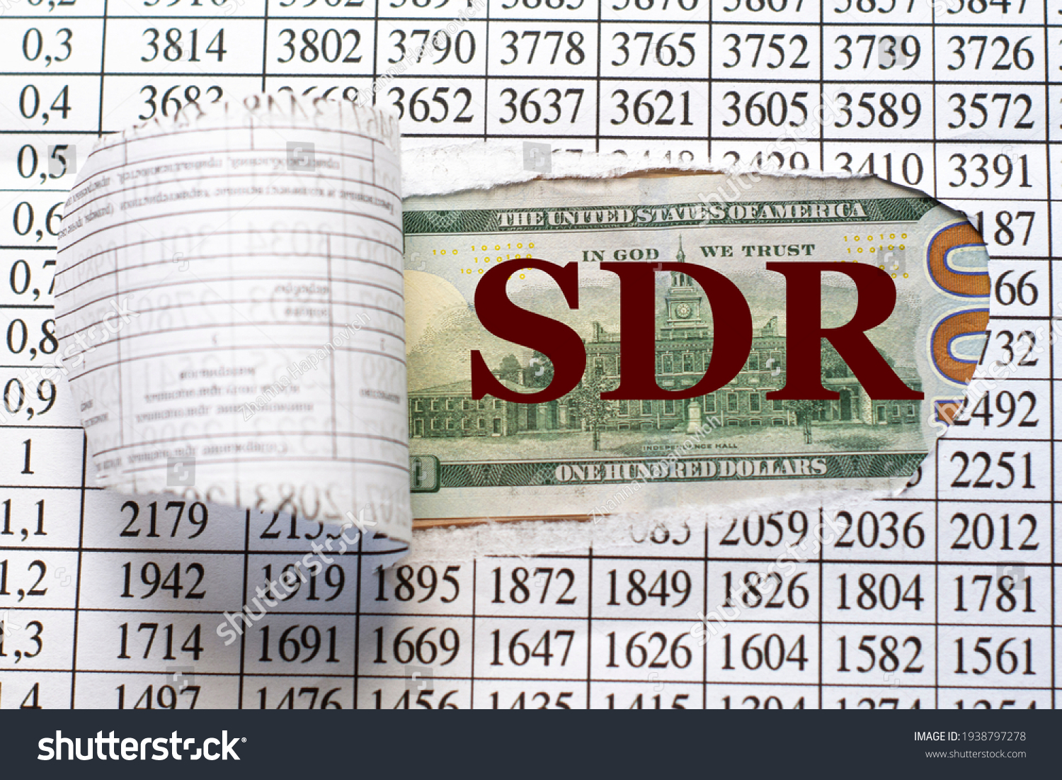 Sdr Special Drawing Rights Acronym Behind Stock Photo 1938797278 ...