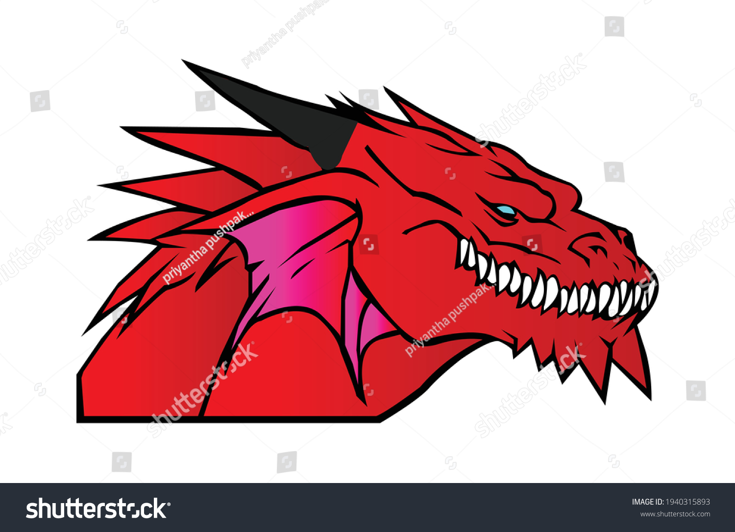 Dragon Vector Logo Template Dragon Sport Stock Vector (Royalty Free ...