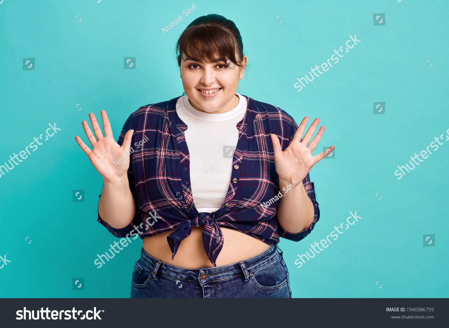 Funny Overweight Woman Body Positive Stock Photo 1940386759 | Shutterstock