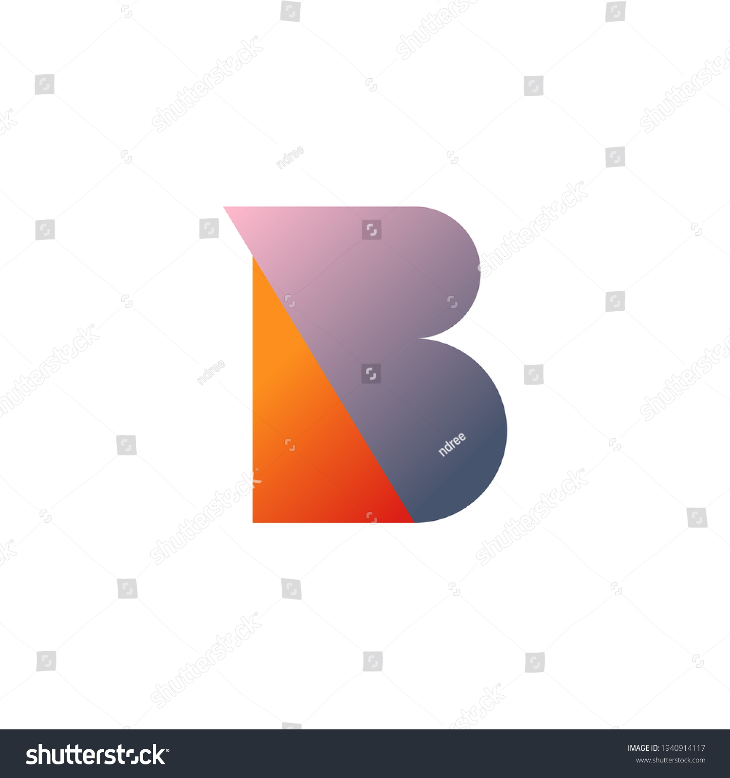 Awesome Cool B Letter Logo Vector Stock Vector (Royalty Free ...