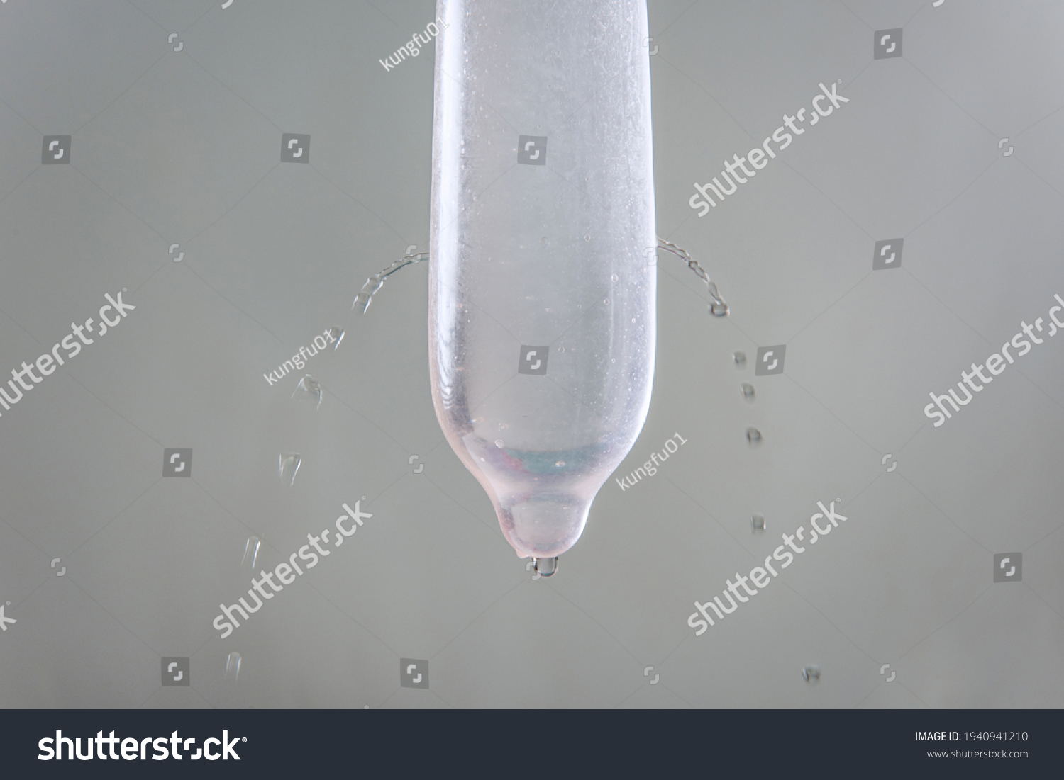 Water Leaked Condom Full Holesdanger Sexual Stock Photo Shutterstock