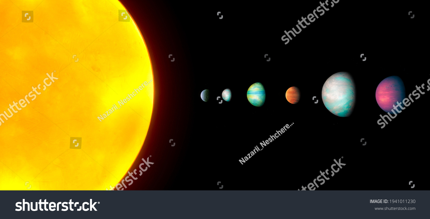 Extrasolar System Star Exoplanets Planetary System Stock Photo ...