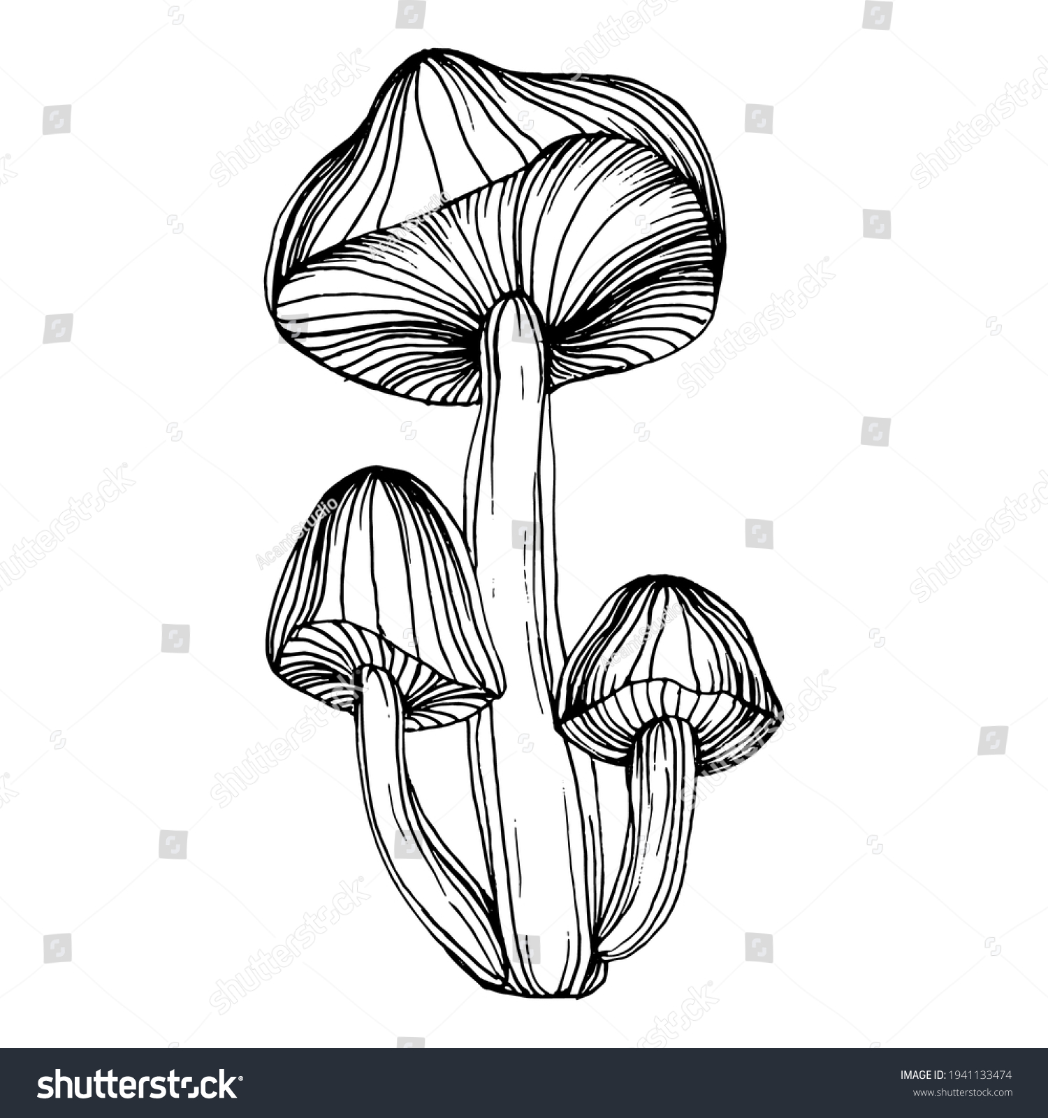 26,275 Mushrooms Line Arts Images, Stock Photos & Vectors | Shutterstock