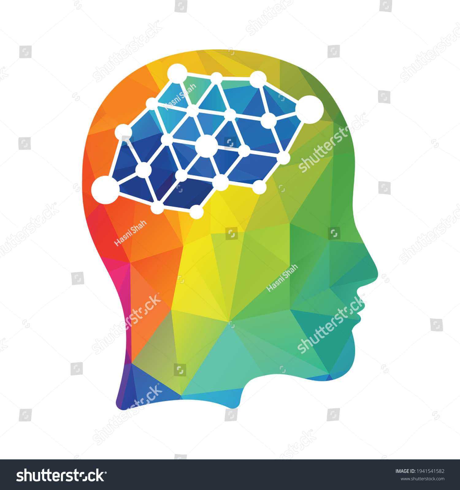 Human Brain Connection Vector Logo Concept Stock Vector (Royalty Free ...